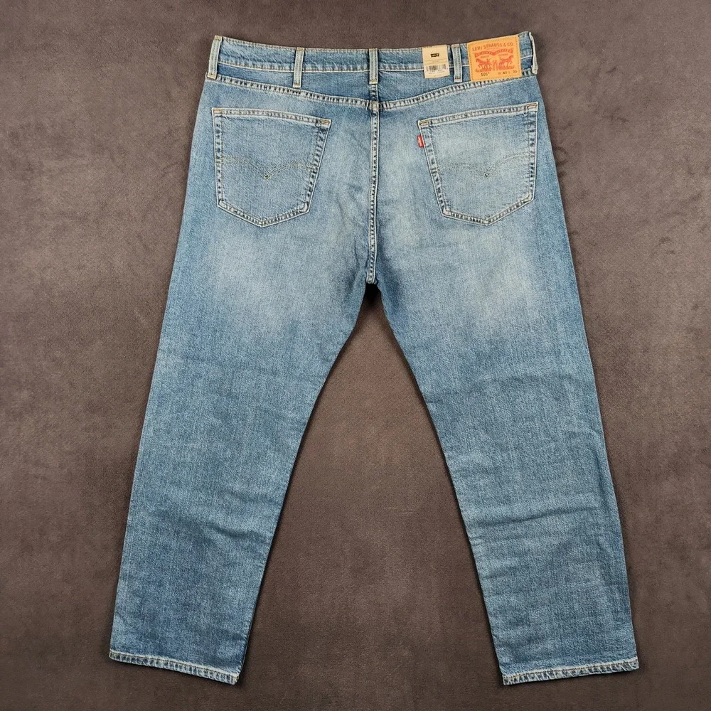 Levis 505 Jeans Mens 40x30 Blue Regular Straight Leg‎ Stretch Denim NEW